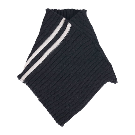 Xinwanna Fake Collar Scarf Detachable High Collar Solid Color Knitted Turtleneck Scarves Collar Insert Fashion Accessory (Black1)