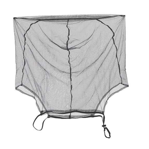 Xinwanna Hat Mesh Net Anti Mosquito Insect Bee Net Head Face Neck Hat Cover Net Summer Fishing Cap Mesh Protect from Mosquitoes for Hunters Hikers Campers (Dark Gray)