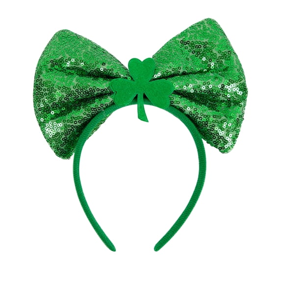 Xinwanna Holiday Party Headband Hat Felt Glitter Cloth Plastic Lightweight Hairband Stripes Photo Booth Cosplay Props (Type G,1pc)