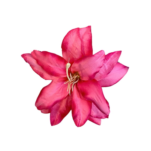 Xinwanna Imitation Flower Hair Clip Side Bang Non-Fading Hairpin Decorative Secure Women Hair Pin Hair Accessory (Rose Red)