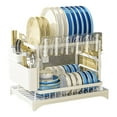 Xinwanna Kitchen Drain Bowl and Dish Rack, Cutlery, Water Cup Storage