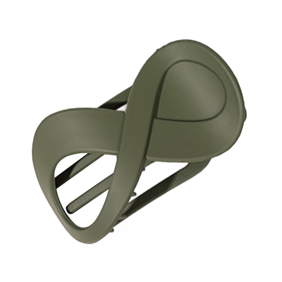 Xinwanna Large Flat Hair Clip Secure Hold Women Non-Slip Grip Hair Claw Wet Dry Hair Styling Tools Hair Accessories (Army Green)