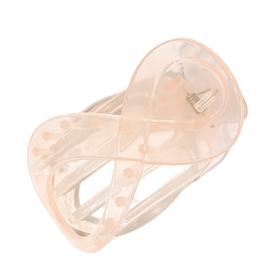 Xinwanna Large Flat Hair Clip Secure Hold Women Non-Slip Grip Hair Claw Wet Dry Hair Styling Tools Hair Accessories (Clear Orange)