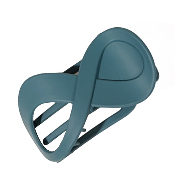 Xinwanna Large Flat Hair Clip Secure Hold Women Non-Slip Grip Hair Claw Wet Dry Hair Styling Tools Hair Accessories (Grey Blue)