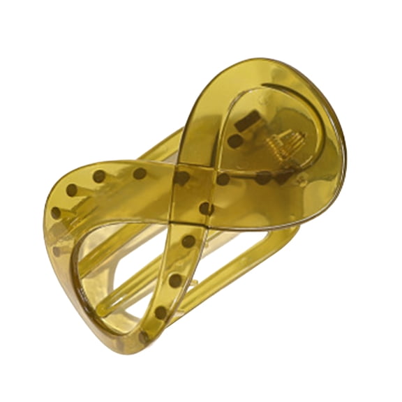 Xinwanna Large Flat Hair Clip Secure Hold Women Non-Slip Grip Hair Claw Wet Dry Hair Styling Tools Hair Accessories (Yellow Green)