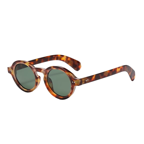 Xinwanna Polarized Sunglasses UV Protection 90s Retro Style Windproof Unisex Spectacles Round Lens Block Sunlight Vacation Beach Spectacles Outdoor Eyewear (Type F)