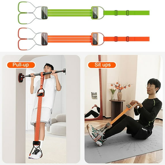 Xinwanna Pull-Up Assistance Band with Digital Counter Elastic Heavy Duty Type-C Charging Pull-Up Assist Band Home Gym Workout Strength Training Horizontal Bar Resistance Band, Orange