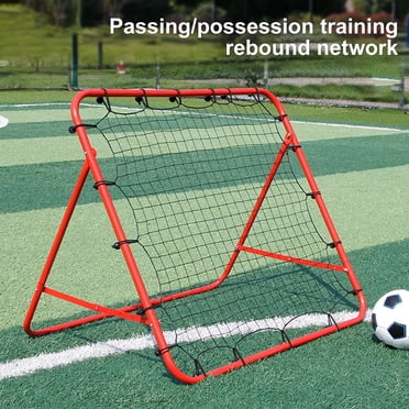 Seenelling 2-in-1 Soccer Rebounder Net - 3.3x3.3ft Adjustable Training Rebound Screen For Sports