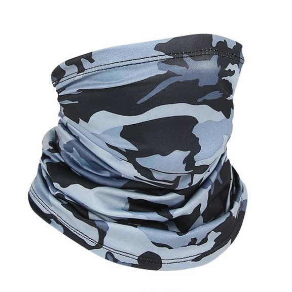 Xinwanna Unisex Riding Scarf UV Protection Breathable Face Guard Quick-drying Neck Tube Outdoor Cycling Motorcycle Fishing Headscarf (Light Grey)