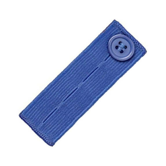 Xinwanna Waist Extension Buckle Band Unisex Solid Color Elastic Waist Extender Pregnant Women Chubby Men Adjustable Waistband Expander (Blue)