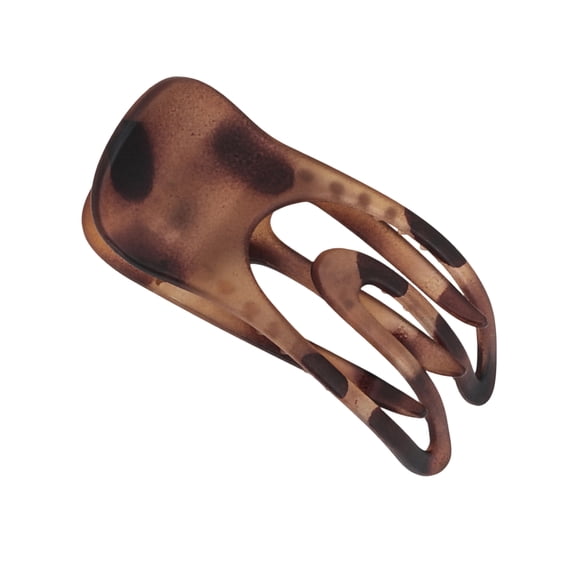 Xinwanna Women Hair Clips Non-fading Anti-slip Teeth Back Head Hair Claw Decorative Exquisite Appearance Hair Barrettes (Brown)