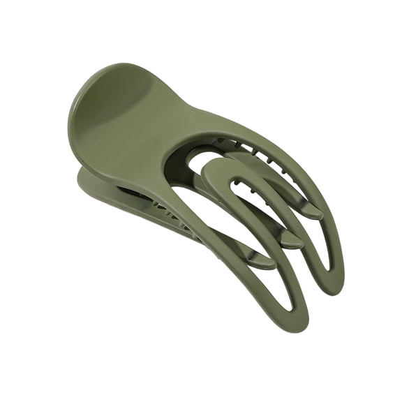 Xinwanna Women Hair Clips Non-fading Anti-slip Teeth Back Head Hair Claw Decorative Exquisite Appearance Hair Barrettes (Green)