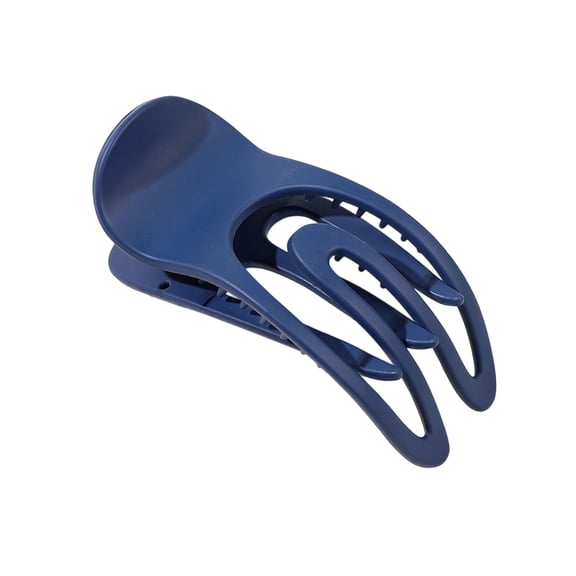 Xinwanna Women Hair Clips Non-fading Anti-slip Teeth Back Head Hair Claw Decorative Exquisite Appearance Hair Barrettes (Navy Blue)
