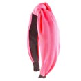 thumbnail image 1 of Xinwanna Women Knotted Headband Candy Color Fabric Hair Hoop Elastic Head Band Wide Hairband Hair Accessories (Hot Pink), 1 of 13