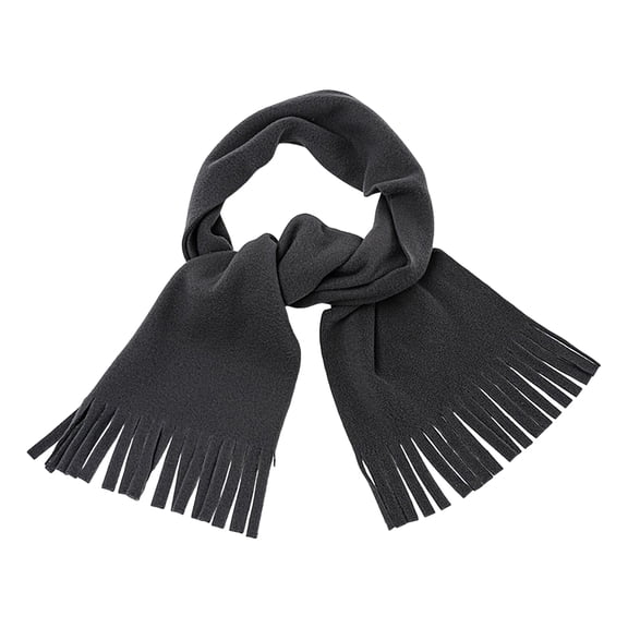 Xinwanna Women Scarf Solid Color Versatile Big Long Shawl with Tassel Trim Winter Essential Scarf Fashion Accessories (Dark Gray)