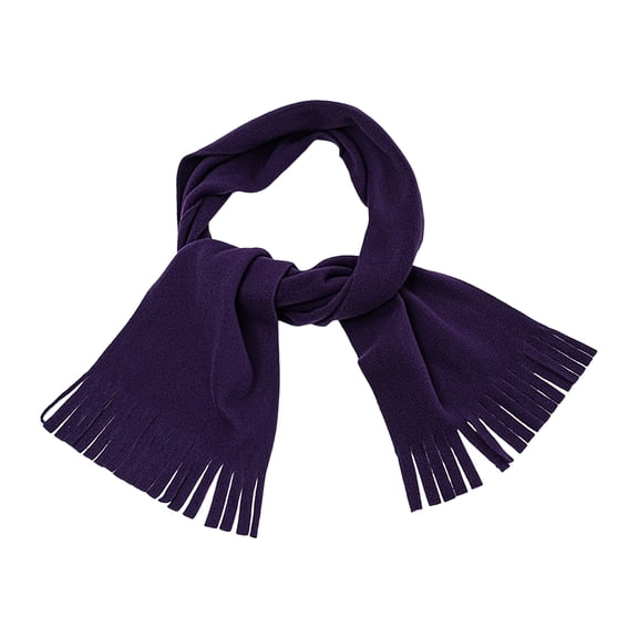 Xinwanna Women Scarf Solid Color Versatile Big Long Shawl with Tassel Trim Winter Essential Scarf Fashion Accessories (Dark Purple)