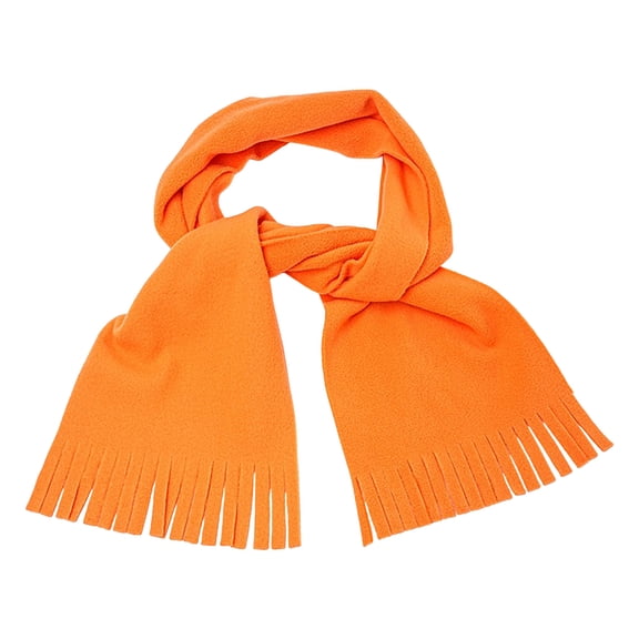 Xinwanna Women Scarf Solid Color Versatile Big Long Shawl with Tassel Trim Winter Essential Scarf Fashion Accessories (Orange)