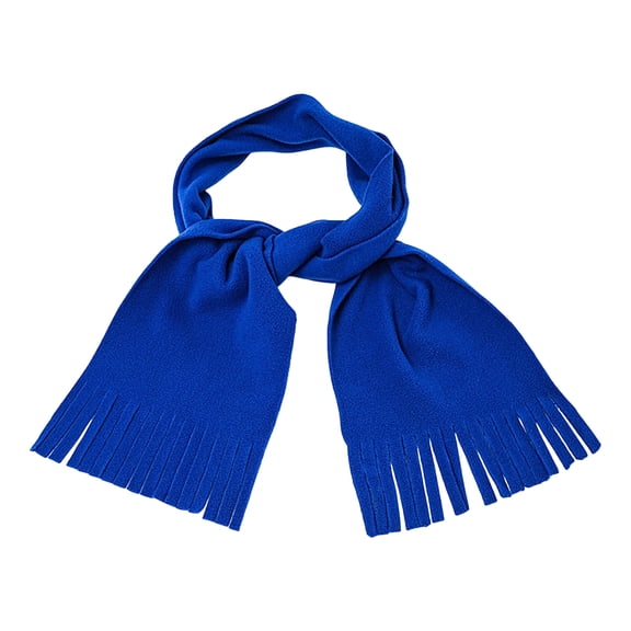 Xinwanna Women Scarf Solid Color Versatile Big Long Shawl with Tassel Trim Winter Essential Scarf Fashion Accessories (Royal Blue)