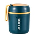 thumbnail image 1 of Xinwennn 304 Stainless Steel Cup Cute Mini Portable Children's Student Breakfast Cup Oat Soymilk Large Capacity 480ml Vintage Stoneware Mug, 1 of 9