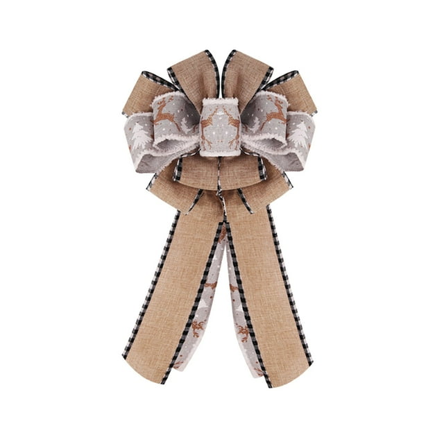 Xinwennn Christmas Bows Decorations Large Christmas Tree Topper Bow For