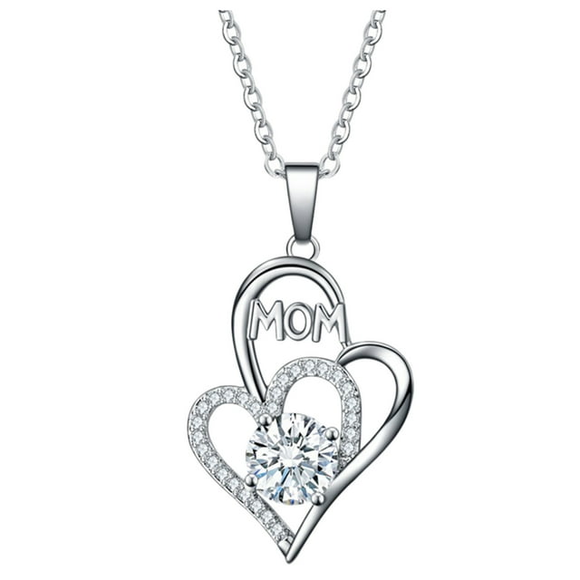 Xinwennn Gifts For Mum Sterling Silver Mother Daughter Love Heart ...