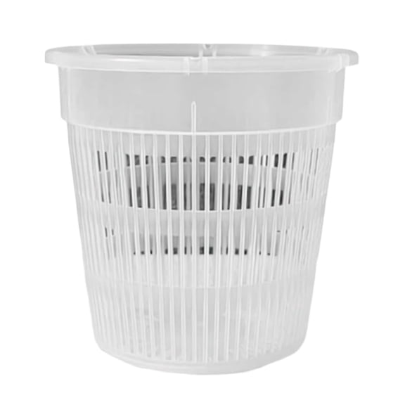Xinyat 11cm Hydroponic Netting Tray with Tray, Plastic Mesh Orchid Pot for Repotting Breathable Plant Pot for Root Visibility