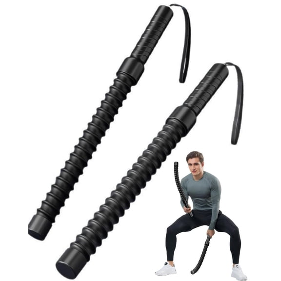 Xinyat 2pcs Weighted Ropeless Battle Ropes for Home Gym, Cordless Training Rope Fitness & Workout For Men Equipment Weighted Women