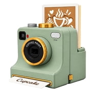 Xinyat 3D Printed Latte Art Camera That Prints on Coffee One-Click Stencil Tool Create Cappuccino Foam Design, Reusable Coffee Art Tool with Pattern Cards, Perfect as a Gift for the Home Kitchen