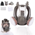 thumbnail image 1 of Xinyat 3M Full Facepiece Reusable Respirator 6800 Full Reusable Respirator 68 NIOSH Large Lens ANSI High Impact Silicone Four Point Strap Comfortable Fit Paint Dust 25 Piece Set, 1 of 9