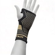 Xinyi Copper Wrist Brace Compression Support for Men & Women, Adjustable Wrist Brace for Carpal Tunnel, Arthritis, Tendonitis & Wrist Pain Relief, Black, M