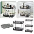 thumbnail image 1 of Xinyolin 1/2/3 Pcs Cosmetic Storage Rack Transparent Large Capacity Detachable Multi-Tier Great Load Bearing Bathroom Under Sink Organizer Kitchen Pantry Storage Box, 1 of 8
