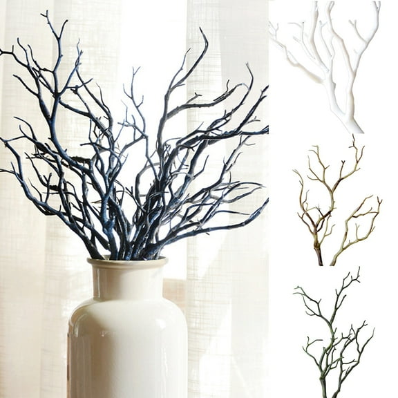 Xinyolin 1Pc 35cm Artificial Branch Plastic Tree Dried Plant Home Wedding Party Decor