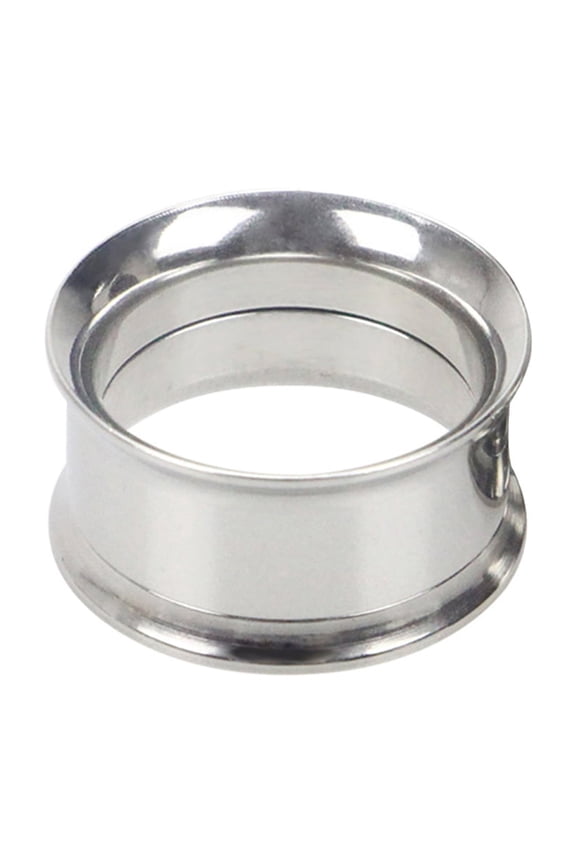 1Pc Ear Expander Solid Color Skin-friendly Stainless Steel Double, Flared Ear Gauges for Men Women