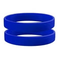 thumbnail image 1 of Xinyolin 2 Pcs Men Women Silicone Wristbands Solid Color Sports Bracelet, Bangle Gift, 1 of 8