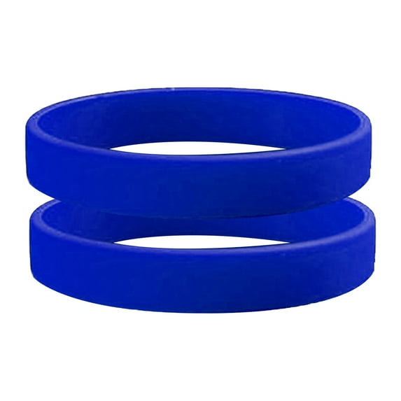 Xinyolin 2 Pcs Men Women Silicone Wristbands Solid Color Sports Bracelet, Bangle Gift
