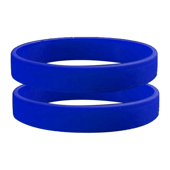 Xinyolin 2 Pcs Men Women Silicone Wristbands Solid Color Sports Bracelet, Bangle Gift