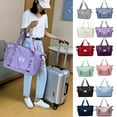thumbnail image 1 of Xinyolin 20-35L Women Travel Bag Large Capacity Zipper Closure Retractable Bottom Firm Stitching Great Load Bearing Foldable Duffel Bag Shoulder Overnight Bag, 1 of 8