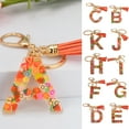 thumbnail image 1 of Xinyolin 26 Letters Fruit Pattern Women's Key Ring - Compact Long Lasting Bag Decoration, 1 of 8