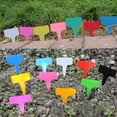 thumbnail image 1 of Xinyolin 50Pcs Plastic Plant T Shape Tags Markers Nursery Garden Flower Label Decoration, 1 of 8