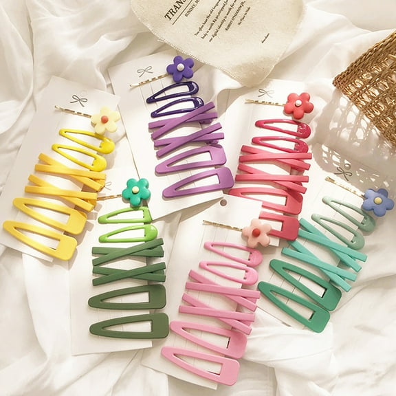 Xinyolin 7Pcs Sweet Flower Women Girl Barrette Bobby Pin Hairpin Hair Clips Decoration