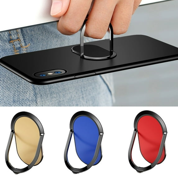 Xinyolin 90 Degree Ultra Thin Universal Metal Finger Ring Phone Holder Stand Bracket