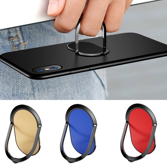 Xinyolin 90 Degree Ultra Thin Universal Metal Finger Ring Phone Holder Stand Bracket