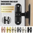 thumbnail image 1 of Xinyolin Barn Door Lock 90/180 Degree Flip Sliding Door Latch Punch Free Simple Installation Heavy-Duty Bar Gate Latch Safety Slide Door Lock, 1 of 8