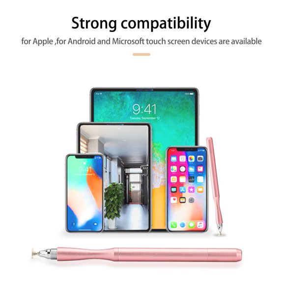 Xinyolin Capacitive Pen Double Head Design Sensitive Touch No Latency Comfortable Grip Replaceable Nib Drawing Universal Phone Tablet Stylus Pen for Office