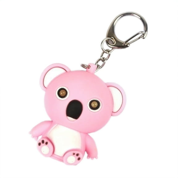 Xinyolin Cartoon Koala LED Sound Keyring Car Key Chain Handbag, Hanging Decor Gift Toy