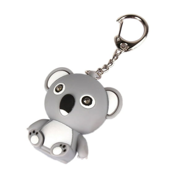 Xinyolin Cartoon Koala LED Sound Keyring Car Key Chain Handbag, Hanging Decor Gift Toy