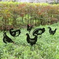 thumbnail image 1 of Xinyolin Chicken Statues Waterproof Wear Resistant Acrylic Rooster Chicken Yard Decor for Home, 1 of 8