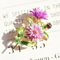 thumbnail image 1 of Xinyolin Chrysanthemum Bouquet Painted Brooch Pin - Plated Long Lasting Clothes Decor, 1 of 8