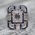 thumbnail image 1 of Xinyolin Circlet Rhinestone Inlaid Exquisite Lightweight Ring - Ethic Style Engagement Accessory, 1 of 7