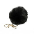 thumbnail image 1 of Xinyolin Colorful Women Faux Rabbit Fur Ball Pompom Keychain Phone, Handbag Charm Pendant, 1 of 8